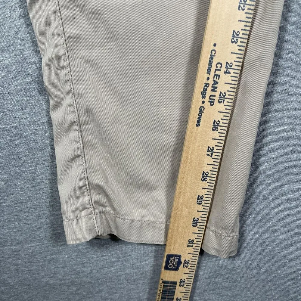 Hugo Boss Chino Pants Mens 38 R Beige Slim Stretch Cotton Blend Casual